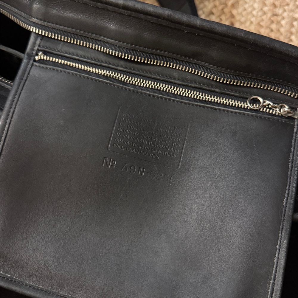 Vintage Coach Lexington Embassy Briefcase Fabric Strap Silver Hardware Bag - Picture 8 of 13